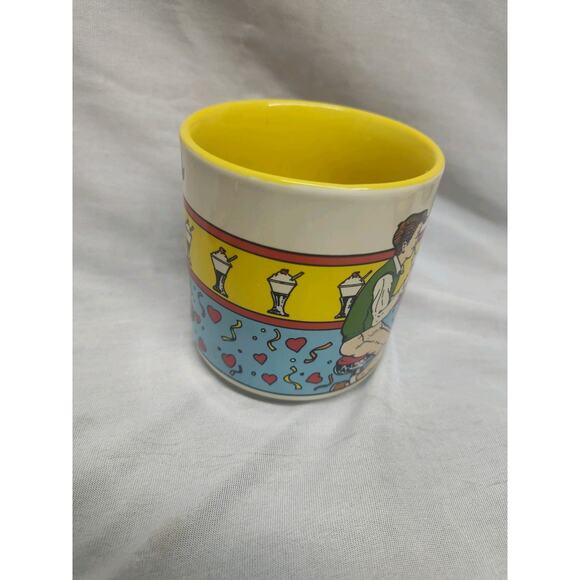 1986 Willitts The Lime Mug Rare Vintage Soda Shop Teen Love Mug Coffee - Picture 3 of 5